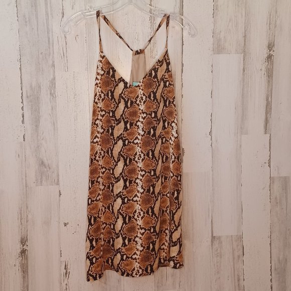 Judith March Snakeskin Print Dress Size Small - Picture 3 of 6
